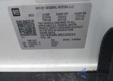 2024 Cadillac Lyriq Luxury W/1Se from USA, damaged, VIN 1GYKPSRL5RZ105214